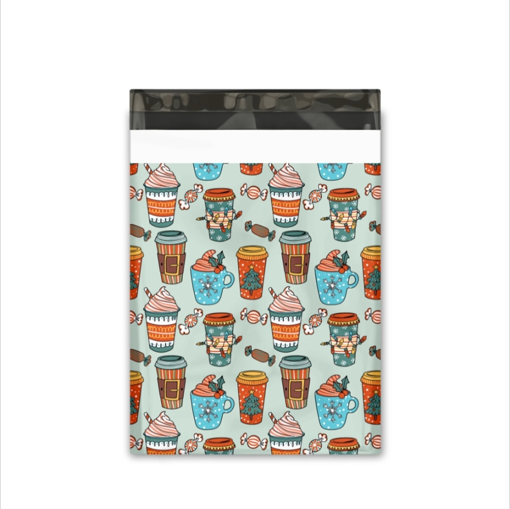 20 10X13 Coffee Latte Poly Mailers - Picture 5 of 9